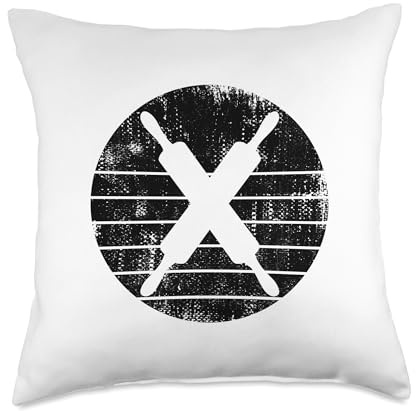 Rolling Pins Sketch Baking Lover Pastry Throw Pillow