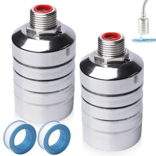 VEGOATY 2 Stück Schwimmerventil 3/4 Zoll Niederdruck, Edelstahl 304, Automatisches Wasserstandskontrollventil, Schwimmkugelhahn für Wassertank, Silber