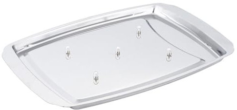 BEALIFE Tabla para trinchar con púas para picar y servir carne Tazón para trinchar carne de acero inoxidable | Bandeja para trinchar con antideslizante