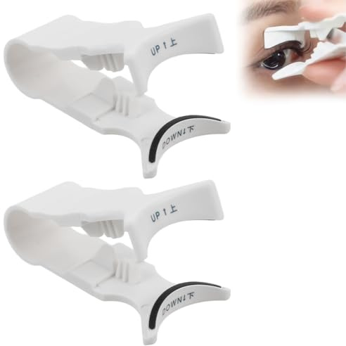 ROKZELT 2 Pièces Pince Faux Cils Magnetique - Recourbe Cils Pour Cils Magnetique - outils d'application de cils - Pince à épiler - Applicateur de faux cils - Recourbe