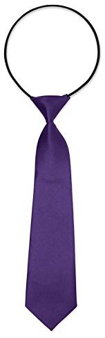 Cravate pour Enfant Garçon élastique nouée cordon extensible Pour Confirmation Baptême - violet - Taille Unique