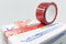 Einbruchsicherheitsband, 50 m x 50 mm, Packung mit 3 Rollen, manipulationssicher, für Verpackungen und Versand
