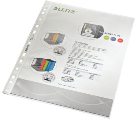 Leitz 4790 Brochure Covers Standard, A4, PP, Granular, 0.1mm, Indelible, Colourless, Pack of 100