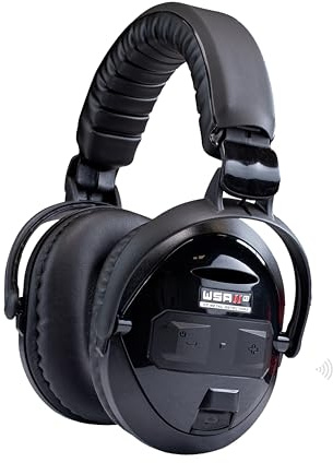 XP Metal Detectors WSAII-XL Wireless Headphones for Deus II, Comfortable and Easy to Carry with Their Compact Design, Rainproof (IP68 3ft deep), Great for Noisy Environment