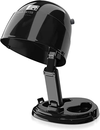 Colliford Hair Dryer, Table Hood Hairdryer for Women, Professional Standing Hair Dryers, Table Top Foldable Hooded Dryer, Quick Drying Ionic Hairdryers with 3 Setting