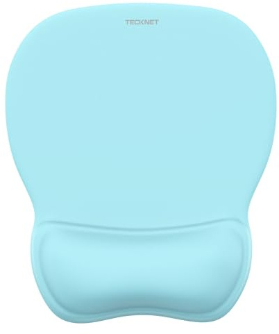 TECKNET Mouse Pad with Gel Cushion, Ergonomic Mouse Pad with Palm Rest
