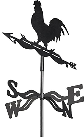 YXKJHH Veleta de jardín con Forma de Gallo, indicador de dirección del Viento para Patio, decoración de jardín, fácil de Usar - Gallo