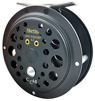 Martin Caddis Creek Angelrolle mit 6/5 Felgenkontrolle, verstärkte Aluminiumspule mit Druckknopf-Entriegelung