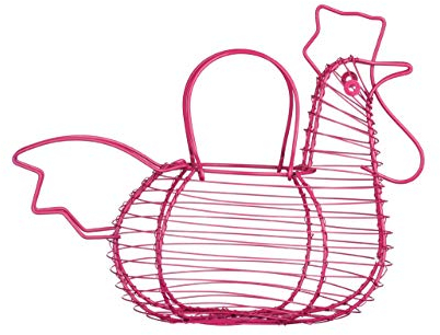 Premier Housewares 509384 Cockerel Egg Holder - Hot Pink H26 x W33 x D18cm