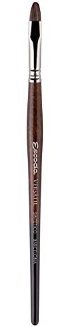 Escoda Versatil 1542 - Pennello ad acquerello e acrilico, manico corto, misura 4