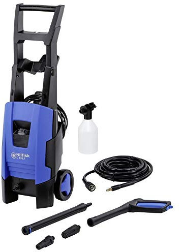 Nilfisk Hidrolimpiadora C 135 Bar con Motor de inducción, limpiadora de Agua a presión para hogar, Exteriores y Limpieza de Coches, Azul