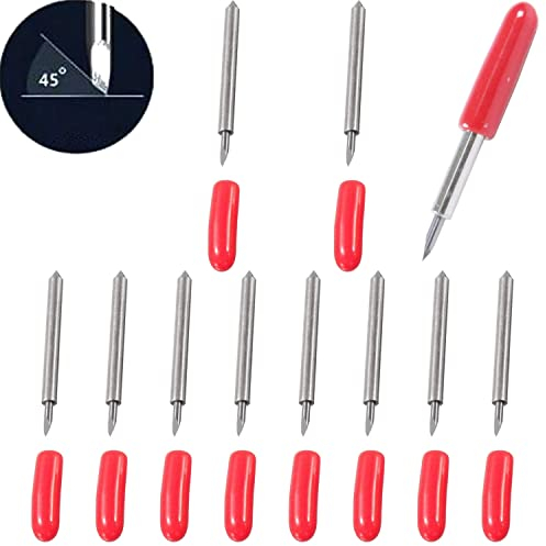 Roland Klingen, Klingen Vinyl Plotter | Roland Schneideplotter Vinyl Cutter | Schriftzüge Ersatzklingen für Explore Air/Air 2 (10 Stück 45 Grad Rot)