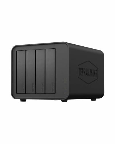 TERRAMASTER D4-320 - Caja para disco duro externo (4 puertos USB 3.2 Gen2, 10 Gbps, tipo C, memoria USB intercambiable en caliente, Plug and Play (Diskless)