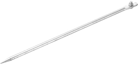 sourcing map 2 Pz Asta di Terra Zincata a Caldo Pin di Messa a Terra 0,5 m Dritto Foro Singolo Foro di Messa a Terra Palo per Antenna Antenna Antenna Satellitare Rec