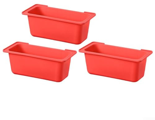 Vassoio antigoccia in silicone, per raccogliere olio per barbecue, grill, griglia, vassoio in silicone per cucinare all'aperto (rosso)