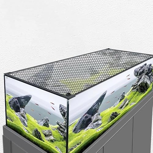 Couverture d'aquarium Filet d'écran d'aquarium 50 x 30 cm Panneau de Grille en Plastique Couvercle de Terrarium Filets Anti-évasion