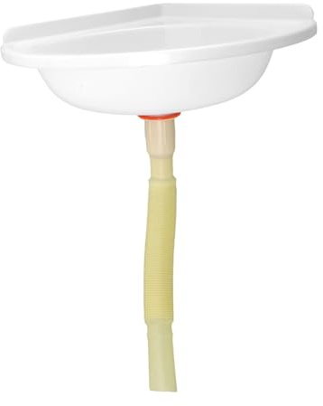 VILLCASE Space-Saving Plastic Corner Wash Basin Wall-Mounted Mini Fan-Shaped Sink for Small Apartments Bathroom Balcony Laundry Compact Portable Washing Bowl