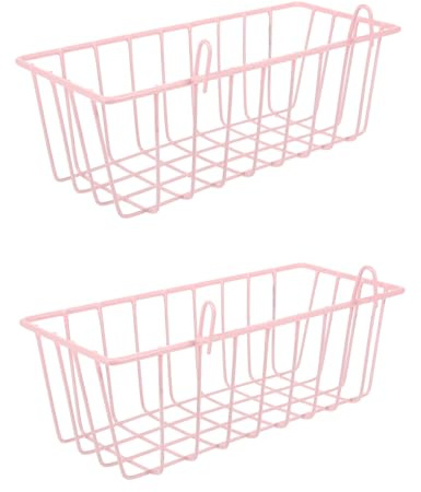 Toddmomy Lot de 2 Râteliers à Foin en Métal Résistant pour Lapins et Petits Animaux Distributeur de Foin Pratique Couleur Rose Adapté aux Cages Réduit Le Gaspillage et Facilite