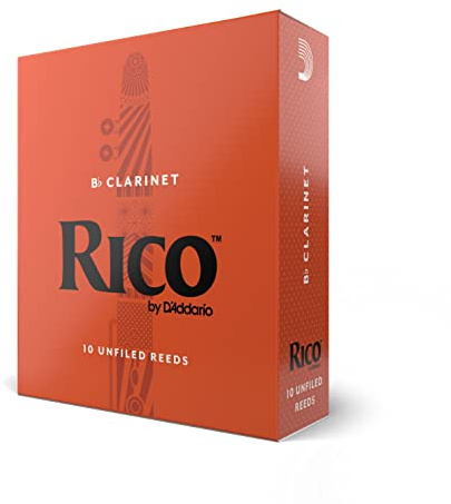 Rico Organic Bb Clarinet Reeds, Strength 2.0, 10 Pack | Rico Organic Bb Clarinet Reeds provide consistent response, easy playability, warm tone, and reliable performance.