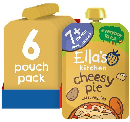 Ella's Kitchen Stage 2 from 7 Months Organic Cheese Pie 130 g (Pack of 6)