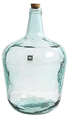 La Mediterranea - Garrafa vidrio 8 l. con tapón apple Transparente