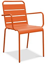 Oviala Palavas Gartensessel aus Metall, Orange