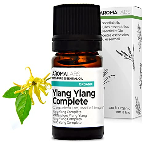 Ylang Ylang Completo BIO (Cananga odorata – Complete) - 5 mL - Olio Essenziale Chemiotipizzato e Certificato AB - Aroma Labs - Made in France