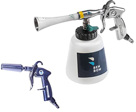 BenBow Druckluft Reinigungspistole Classic und Ausblaspistole mit Venturidüse – perfekte Lösung für gründliche Autoreinigung und schnelles Trocknen