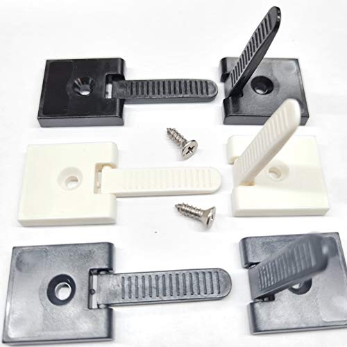 FlyEx 2 maniglie per zanzariera, maniglia pieghevole, per finestra, zanzariera, accessori per finestre, porte, telaio di tensione (bianco, 2 maniglie pieghevoli)