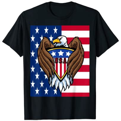 American Soccer Trikot Rot Blau Weiß Fußball Reise T-Shirt