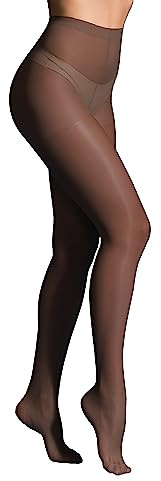 JUST BEAUTY TOUCH Classic Tights 20 Denier Sheer Semi Matt size S - 2XL Available 17 colours (M, Chocolate)