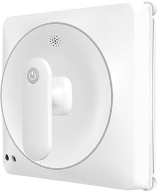 Riobuds RS7 Plus Robot Laveur de vitres, Pulvérisation Double Face, Antidérapant sur Surfaces Humides, Puissance d'Aspiration de 4300PA, Détection de Bords et Mode de Nettoyage des Bords