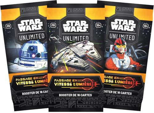 Asmodee - FFG - Star Wars Unlimited, Gioco di carte collezionabili - Passaggio in velocità luce: Booster di 16 carte - Gioco da tavolo - per adulti e bambini dai 12 anni - Versione francese