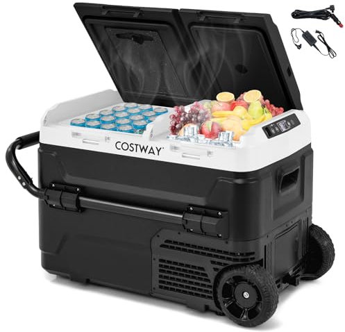 Dual Zone Portable Compressor Car Fridge Freezer -20℃~20℃ Electric Cooler for Vehicles Camping Travel RV