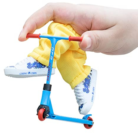 Skateboards For Fingers - Minies Bingerboard Collection, Fun Desk Toy | Finger Scooter Toy Scooter Finger Board Accessories With Finger Pants,Shoes And Tools For Kids, Portable Tech