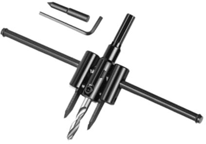 Milageto a tazza per legno, fresa rotonda regolabile per fai da te, alte prestazioni, utensile per trapano per cartongesso, fresa a tazza circolare per, 200