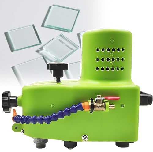 Portable Glass Edge Grinder Polisher with Diamond Wheels for Acrylic, Marble, Ceramic Finishing