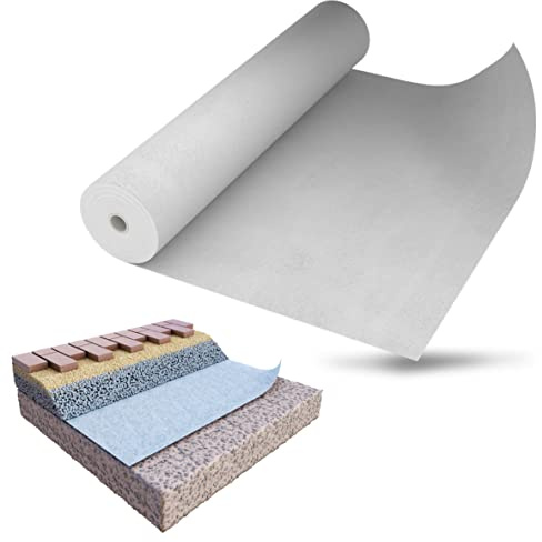 EUROVENT Geotextil Toile anti-mauvaises herbes, non-tissée de drainage, 100 g/m², 50 m de long, largeur au choix (1 m x 50 m = 50 m²)