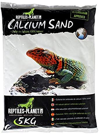 Reptiles Planet - Calcium Sand Sechura Natural – Substrat aus Kalziumsand für Terrarien – 5 kg