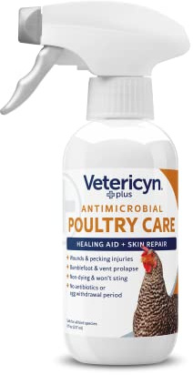 Vetericyn Plus Poultry Wound Care Spray, Healing Aid & Skin Repair, 8 oz
