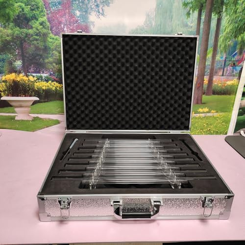 432 Hz Design Sound Therapy Quartz Crystal Singing Harp with 8 notes & Alumina Alloy Box
