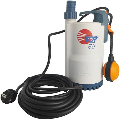 Bomba de elevación de agua lluvial extractora de agua monofásica 220 V – 0,5 kW – 260 L/min