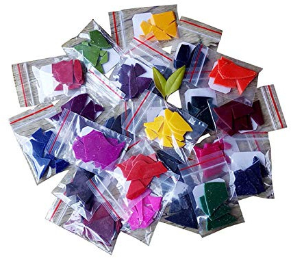 Sunnyushine 24 Mixed Color Soy Candle Wax Dye Chips for Candle Making, 2g Each, Safe Non-Toxic Animal-Friendly Dye