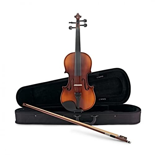 Gear4music Violine Full Size Für erwachsene Anfänger mit Etui & Bogen