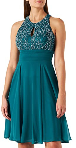 Vera Mont Vera Mont Damen 0223/4825 Kleid, Dark Emerald, 40