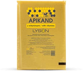 LYSON Apikand mit Vitaminen Bienenfutter 1kg Teig Bienen füttern Bienenfutterteig Zucker-Teig Zucker-Paste Bienenbeute pastöser Futterteig Bienenbeute Imkerei Honig Bienenhaltung