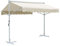 Hommdiy Freistehende Gartenmarkise Sonnenschutz Terrasse Standmarkise Markise 300x300 cm Creme