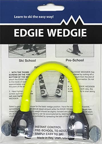 Edgie Wedgie Kids Ski Tip Connector (Yellow)
