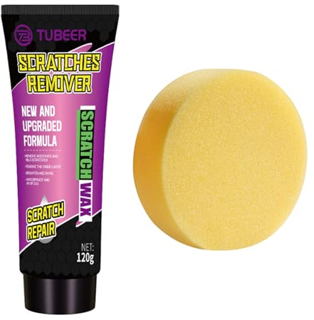 Polierpaste,120g Auto Kratzer Entfernen Reparatur,Polierset für Deine Kratzer Entfernen,Autokratzerentferner,Kratzerentferner,Manuellen Beseitigung von lokalen Kratzern und Schrammen aus Klarlacken
