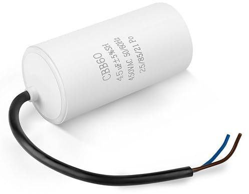 cyclingcolors Condensateur CBB60 50uF 450V 2 fils 100mm moteur électrique démarrage compresseur pompe à eau